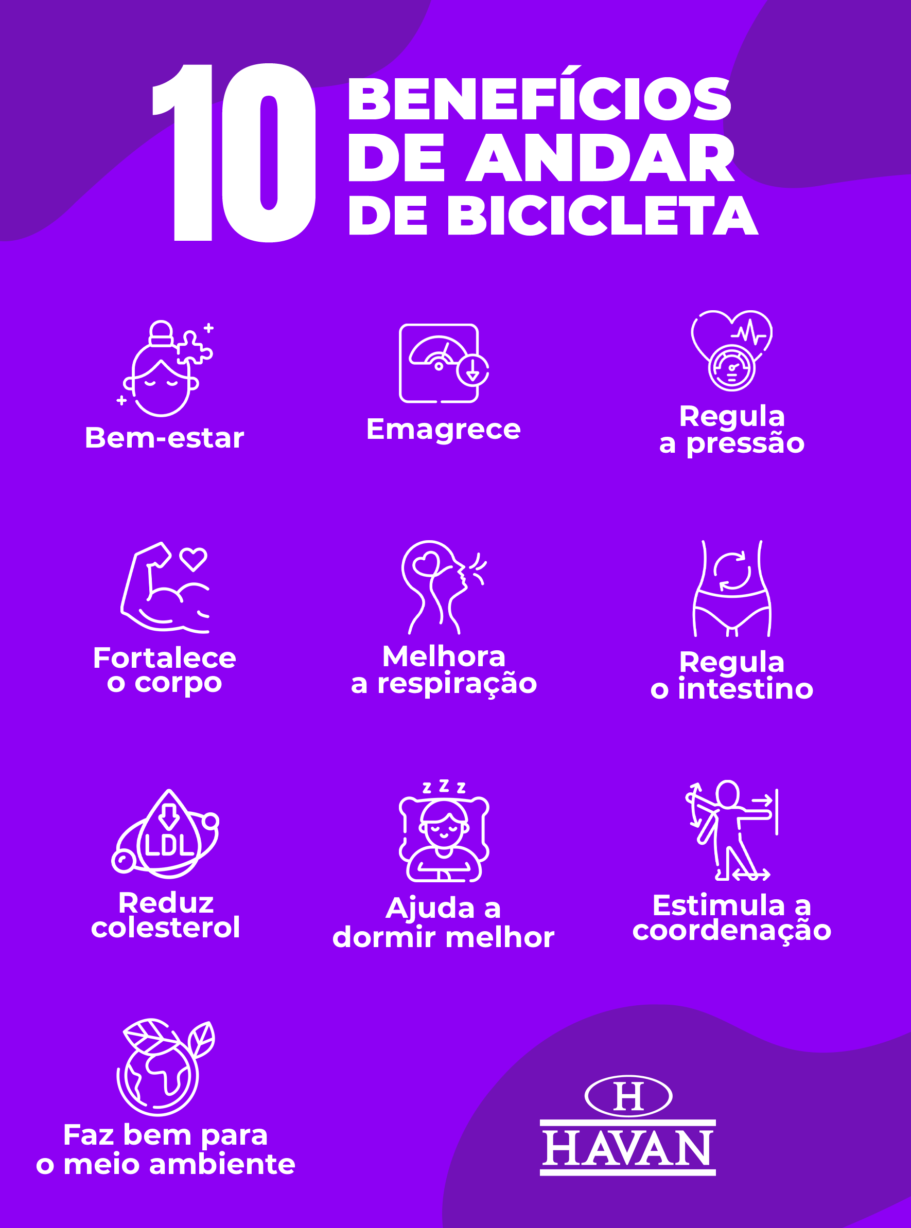 10 benefícios de andar de bicicleta Blog Havan